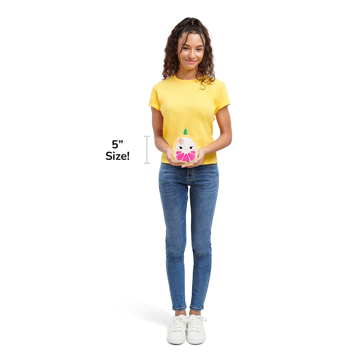 5-Inch Eleanor the Yellow Grapefruit with Flower Hairpin - Image 7