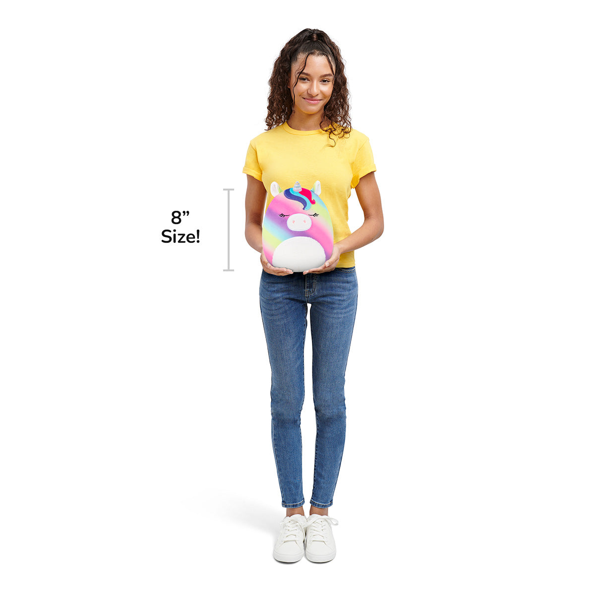 8-Inch Clarissa the Rainbow Unicorn with Fuzzy Belly - Image 7